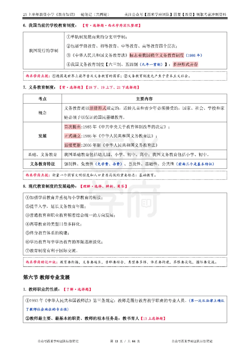 25上-小学-教育知识与能力一轮笔记_教资备考_2026上_小学（科1+科2）_01.一轮笔记+二轮笔记+默写笔记（更新中）
