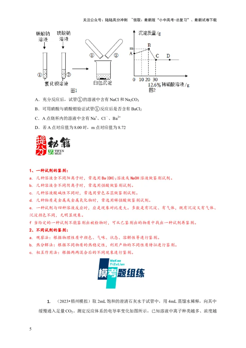专题11物质成分的探究（原卷版）_02中考总复习（2026版更新中）_05-化学-中考总复习_2024年中考复习资料_二轮复习资料_2024年中考化学二轮专项复习核心考点讲解与必刷题型