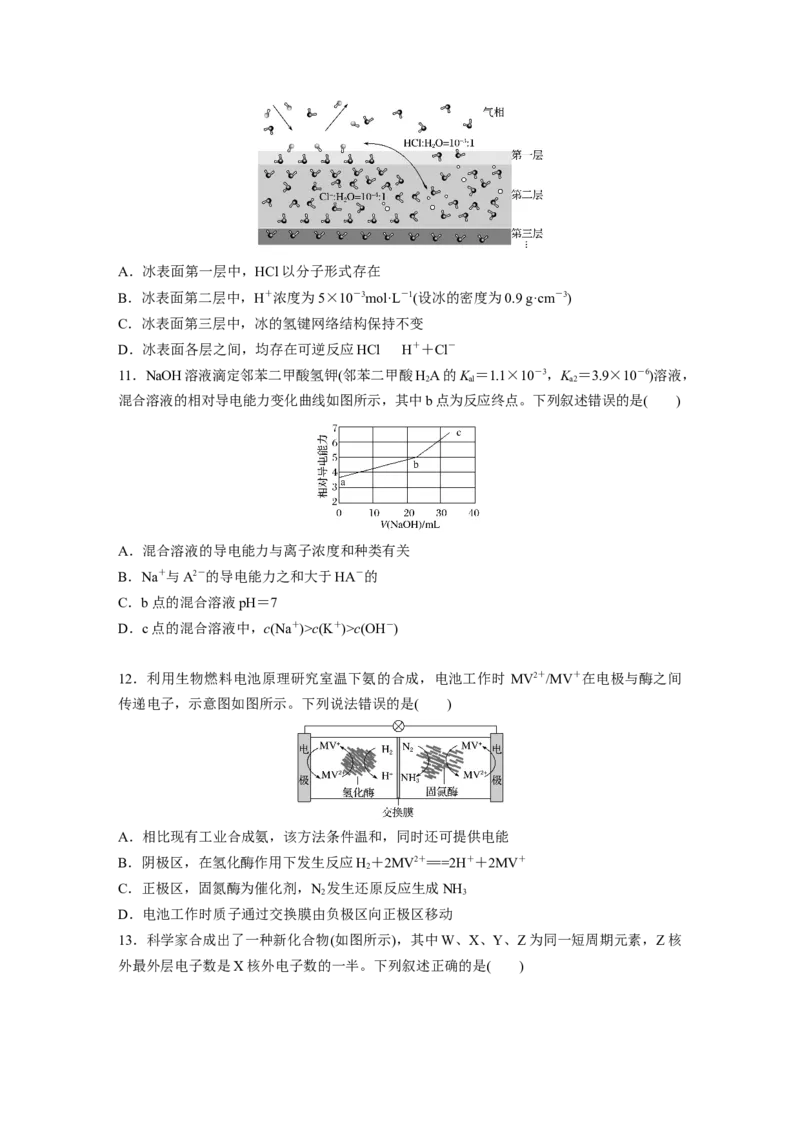 2019年高考真题化学（山东卷）（原卷版）_全国卷+地方卷_5.化学_1.化学高考真题试卷_2008-2020年_地方卷_山东高考化学2008-2021_山东高考化学_A4版