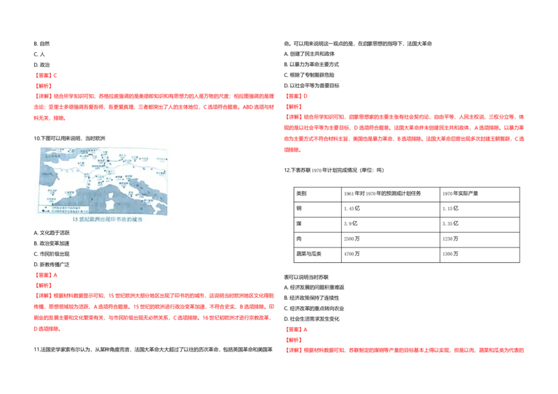 2019年全国统一高考历史试卷（新课标Ⅱ）（解析版）_全国卷+地方卷_7.历史_1.历史高考真题试卷_2008-2020年_全国卷_全国统一高考历史（新课标ⅱ）08-21_A3word版