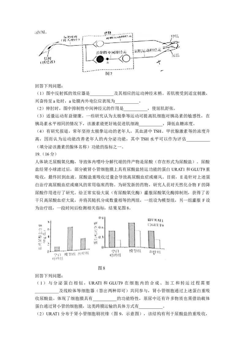 2021年高考真题&mdash;&mdash;生物（广东卷）（原卷版）_全国卷+地方卷_6.生物_1.生物高考真题试卷_2021年高考-生物_2021新高考广东生物卷