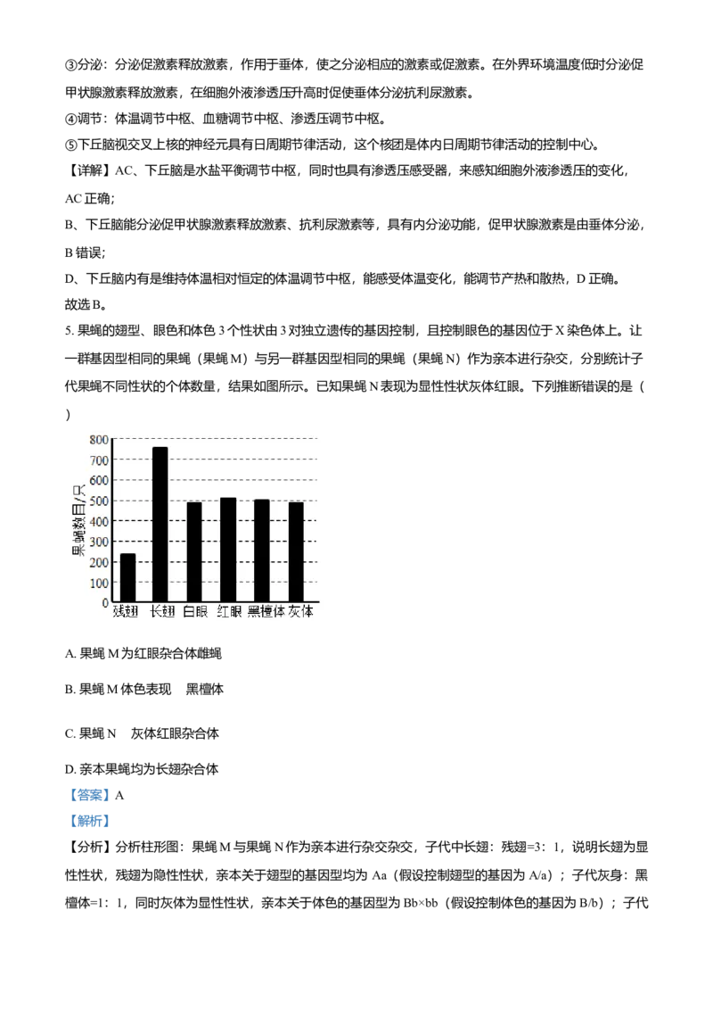 2021年全国统一高考生物试卷（新课标Ⅲ）（解析版）_全国卷+地方卷_6.生物_1.生物高考真题试卷_2008-2020年_全国卷_全国统一高考生物（新课标ⅲ）16-21_A4word版