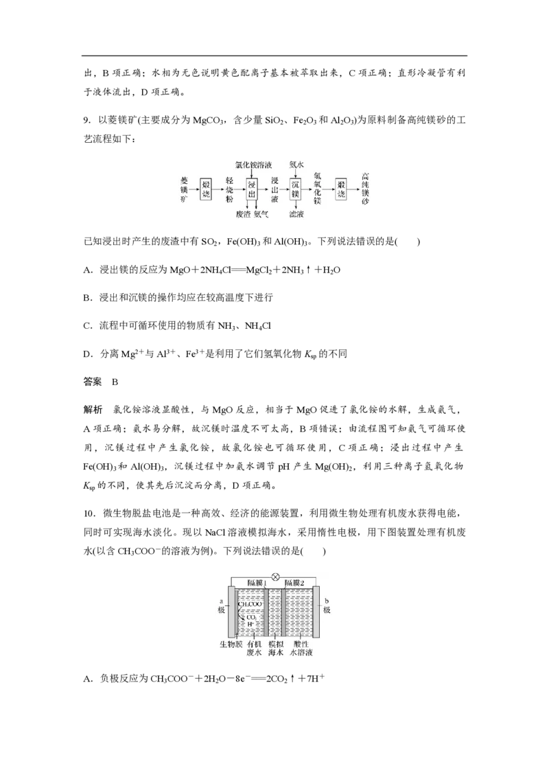 2020年高考真题化学（山东卷）（解析版）_全国卷+地方卷_5.化学_1.化学高考真题试卷_2008-2020年_地方卷_山东高考化学2008-2021_山东高考化学_A4版_PDF版