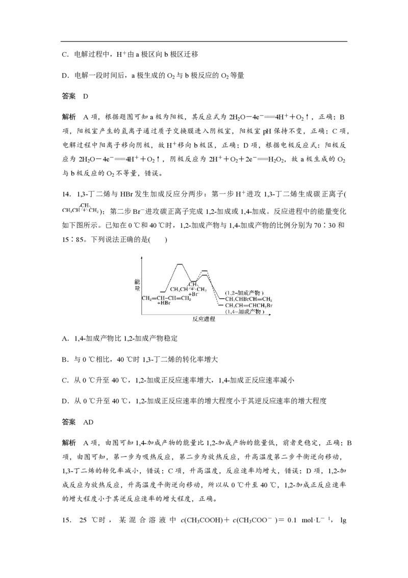 2020年高考真题化学（山东卷）（解析版）_全国卷+地方卷_5.化学_1.化学高考真题试卷_2008-2020年_地方卷_山东高考化学2008-2021_山东高考化学_A4版_PDF版