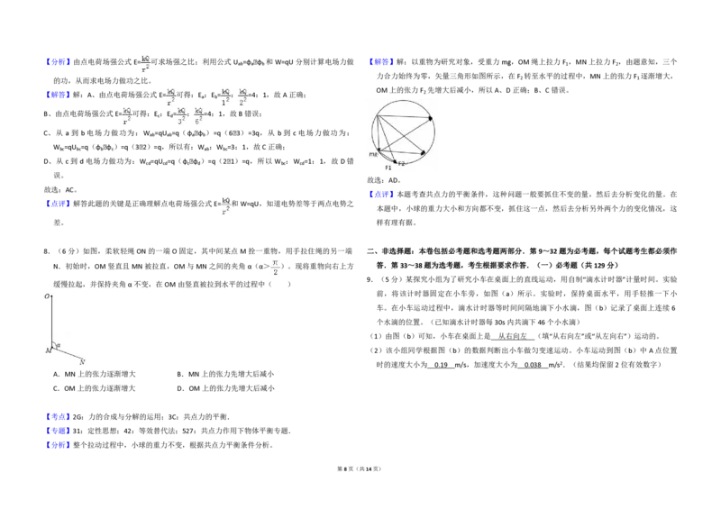2017年高考真题物理（山东卷）（解析版）_全国卷+地方卷_4.物理_1.物理高考真题试卷_2008-2020年_地方卷_山东高考物理08-21_山东高考物理_A3版_pdf版