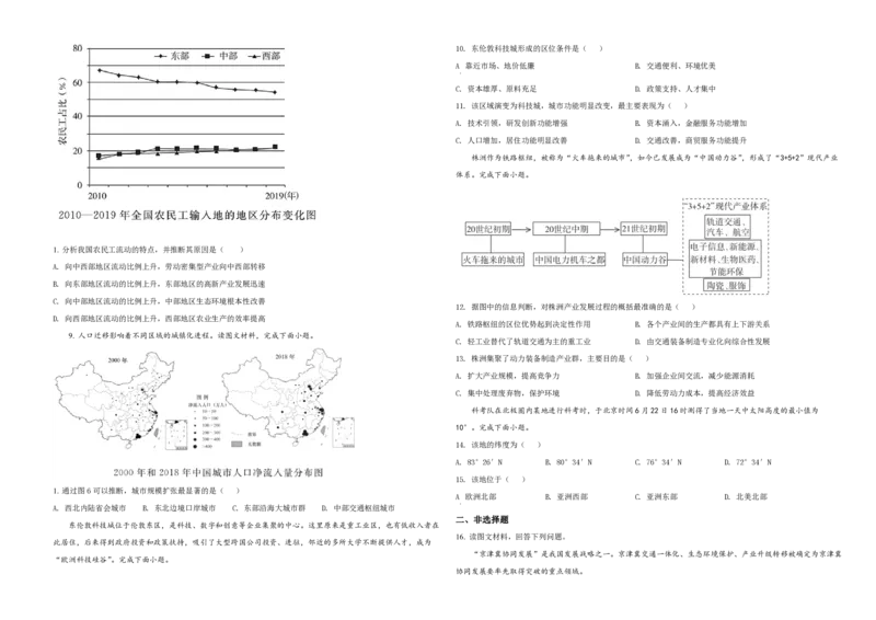 2021年天津市高考地理试卷_全国卷+地方卷_8.地理_1.地理高考真题试卷_2008-2020年_地方卷_天津高考地理08-21_A3word版_PDF版（赠送）