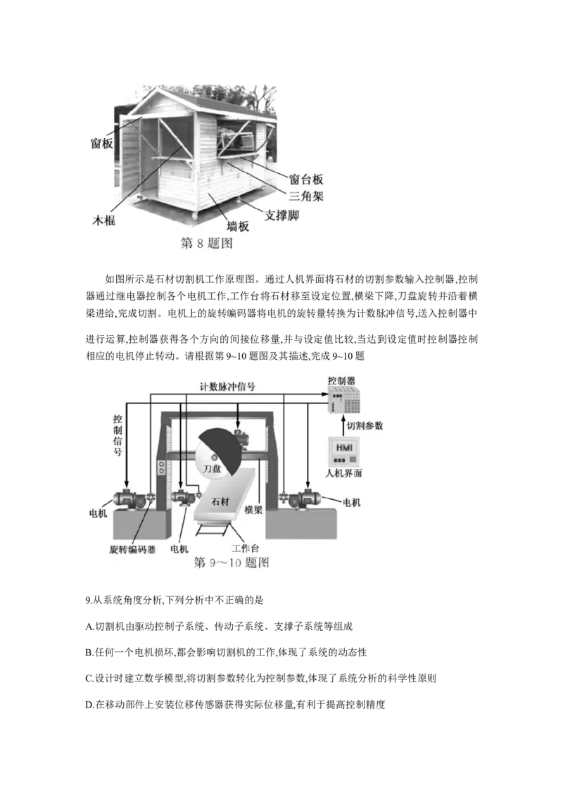 2019年04月浙江通用技术真题（答案）_全国卷+地方卷_10.技术_1.浙江历年技术试卷_通用技术