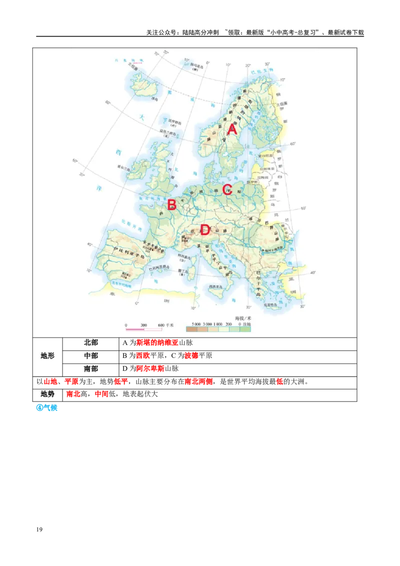 专题11中东（西亚）和欧洲西部（讲义）（原卷版）_02中考总复习（2026版更新中）_09-地理-中考总复习_2024年中考复习资料_一轮复习_❤2024年中考地理一轮复习讲练测（全国通用）