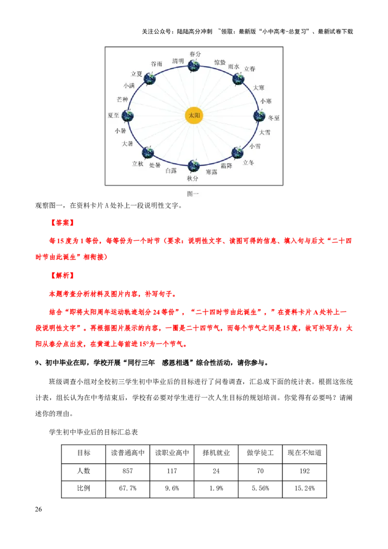 专题12图文转换、信息提取与概括(解析版）_02中考总复习（2026版更新中）_01-语文-中考总复习_2025年中考资料_备战2025年中考语文一轮复习考点突破（全国通用）