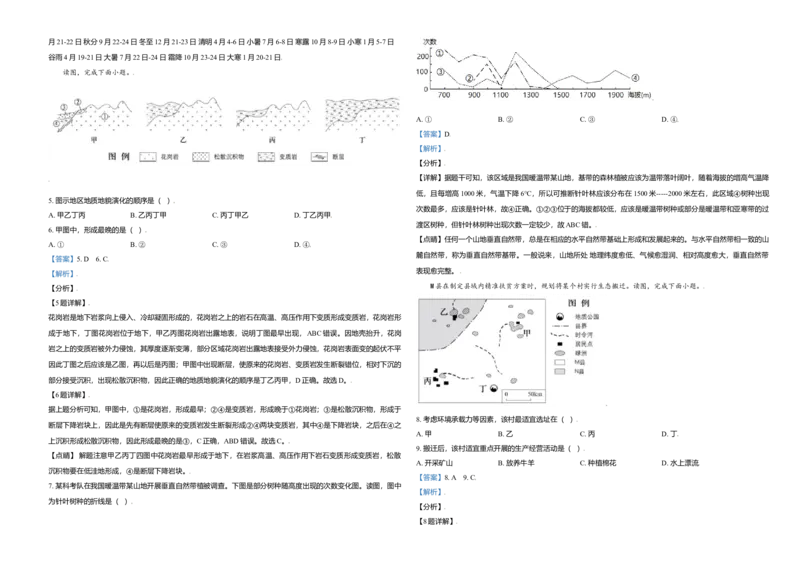 2021年北京市高考地理试卷（解析版）_全国卷+地方卷_8.地理_1.地理高考真题试卷_2008-2020年_地方卷_北京高考地理08-21_A3word版