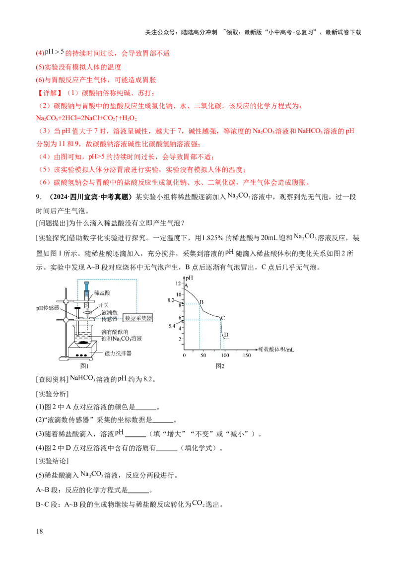 专题10常见的盐（练习）（解析版）_02中考总复习（2026版更新中）_05-化学-中考总复习_2025年中考复习资料_2025中考化学一轮复习讲义+课件_练习_专题10常见的盐（练习）