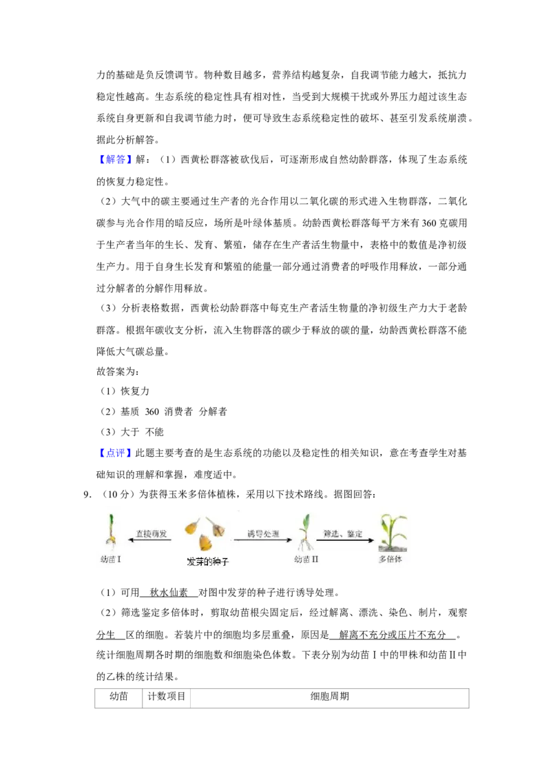 2018年天津市高考生物试卷解析版_全国卷+地方卷_6.生物_1.生物高考真题试卷_2008-2020年_地方卷_天津高考生物07-21_A4word版