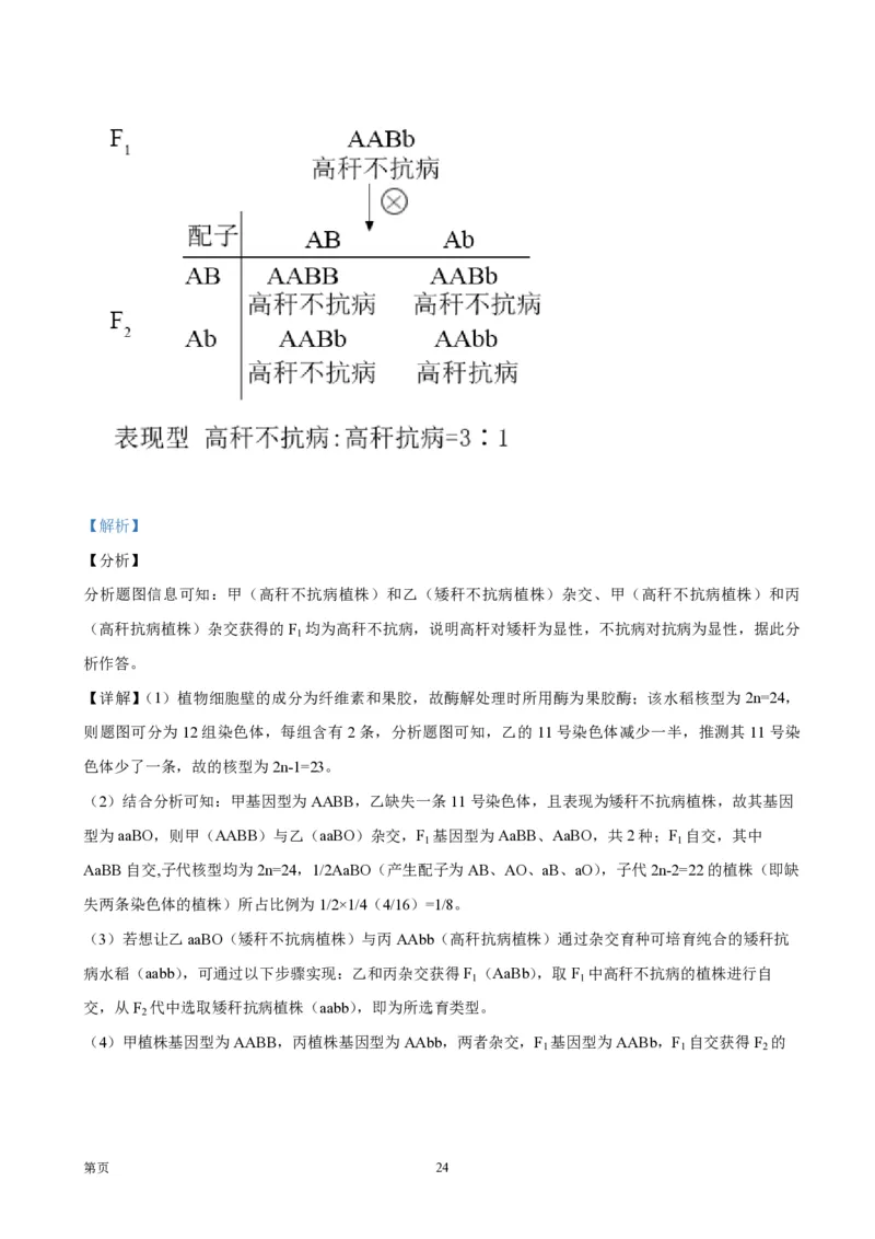 2021年浙江省高考生物1月（解析版）_全国卷+地方卷_6.生物_1.生物高考真题试卷_2008-2020年_地方卷_浙江高考生物08-21_A4word版_PDF版（赠送）