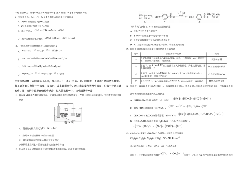 2020年江苏省高考化学试卷_全国卷+地方卷_5.化学_1.化学高考真题试卷_2008-2020年_地方卷_江苏高考化学2008-2020_A3word版