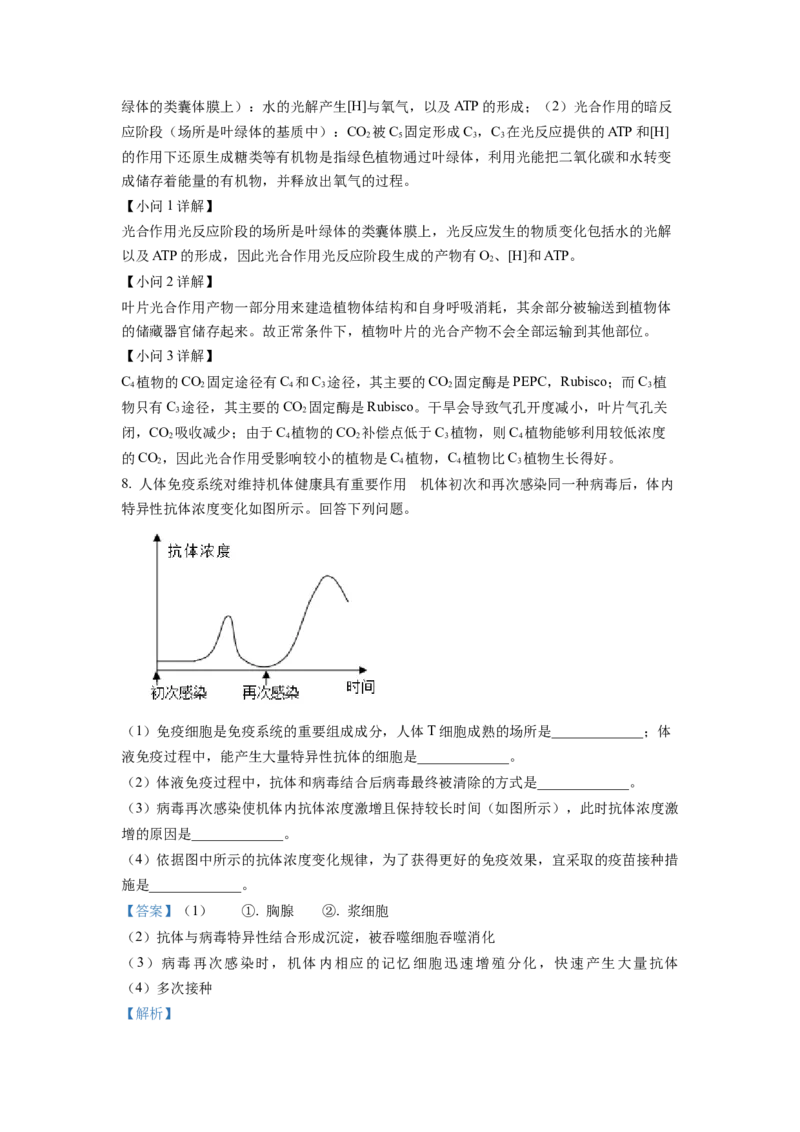 2022年全国统一高考生物试卷（全国甲卷）（解析版）_全国卷+地方卷_6.生物_1.生物高考真题试卷_2022年高考-生物_2022年全国甲卷-生物