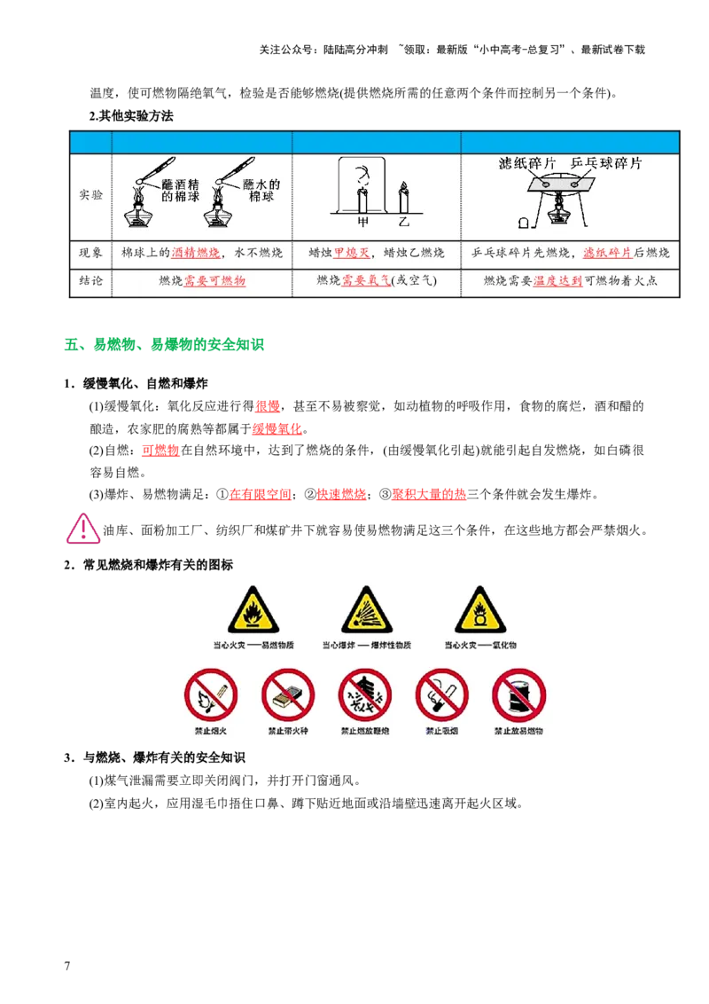 专题11燃料及其利用（讲义）-2024年中考化学一轮复习讲练测（全国通用）（解析版）_02中考总复习（2026版更新中）_05-化学-中考总复习_2024年中考复习资料_一轮复习资料