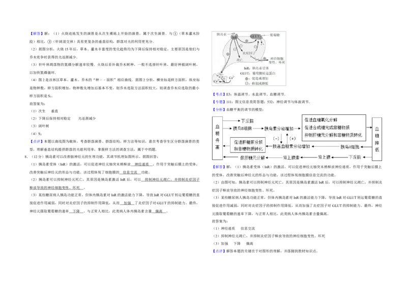 2017年天津市高考生物试卷解析版_全国卷+地方卷_6.生物_1.生物高考真题试卷_2008-2020年_地方卷_天津高考生物07-21_A3word版