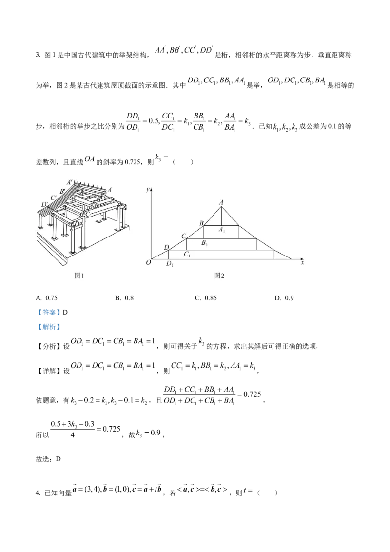 2022年新高考全国II卷数学真题（解析版）_全国卷+地方卷_2.数学_1.数学高考真题试卷_2008-2020年_地方卷_海南高考数学08-22_2022年新高考ii卷-数学