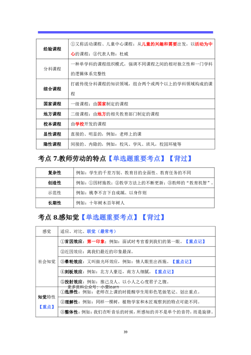 小学科二抢分包_教资备考_2026上_小学（科1+科2）_01.一轮笔记+二轮笔记+默写笔记（更新中）