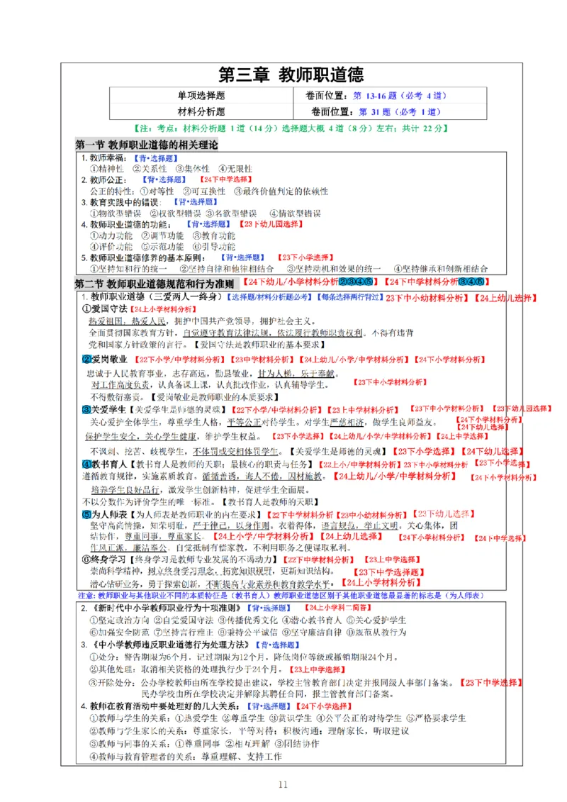 26《小学综合素质》重点笔记_教资备考_2026上_小学（科1+科2）_01.一轮笔记+二轮笔记+默写笔记（更新中）