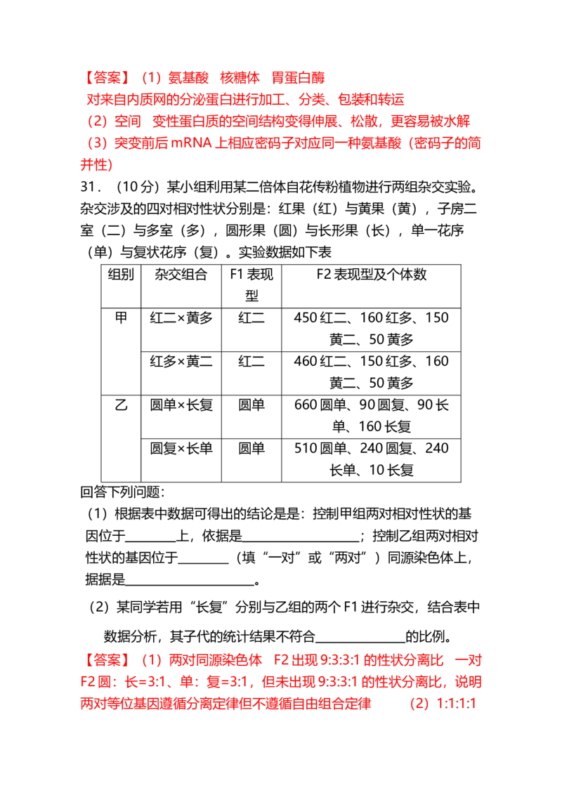 2018年贵州省高考生物试卷及答案_全国卷+地方卷_6.生物_1.生物高考真题试卷_2008-2020年_地方卷_贵州高考生物08-20