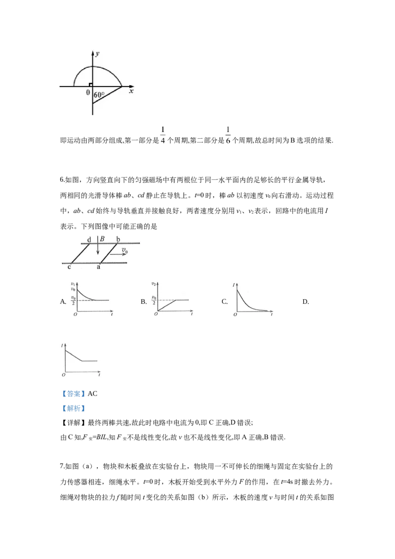 2019年高考全国3卷理综物理试题（word精校版）_全国卷+地方卷_4.物理_1.物理高考真题试卷_2008-2020年_地方卷_四川高考物理08-20