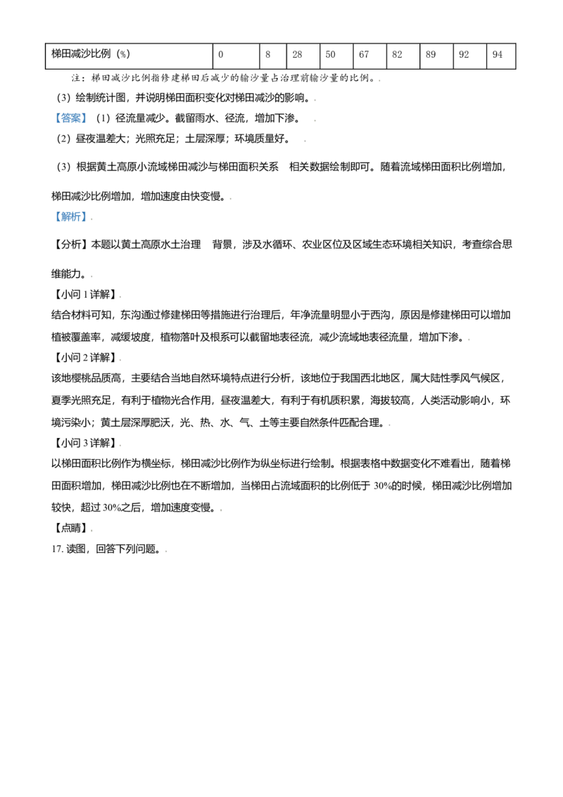 2021年北京市高考地理试卷（解析版）_全国卷+地方卷_8.地理_1.地理高考真题试卷_2008-2020年_地方卷_北京高考地理08-21_A4word版