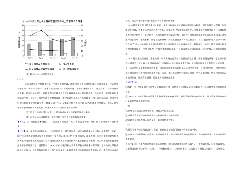 2019年天津市高考政治试卷解析版_全国卷+地方卷_9.政治_1.政治高考真题试卷_2008-2020年_地方卷_天津高考政治08-21_A3word版_PDF版（赠送）