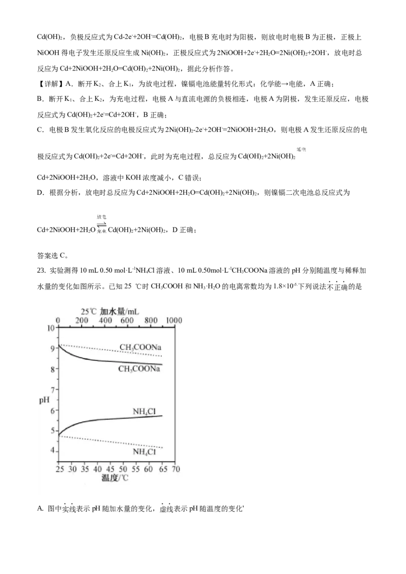 2021年1月新高考浙江化学高考真题（解析版）（1）_全国卷+地方卷_5.化学_1.化学高考真题试卷_2021年高考-化学_2021年1月浙江省化学