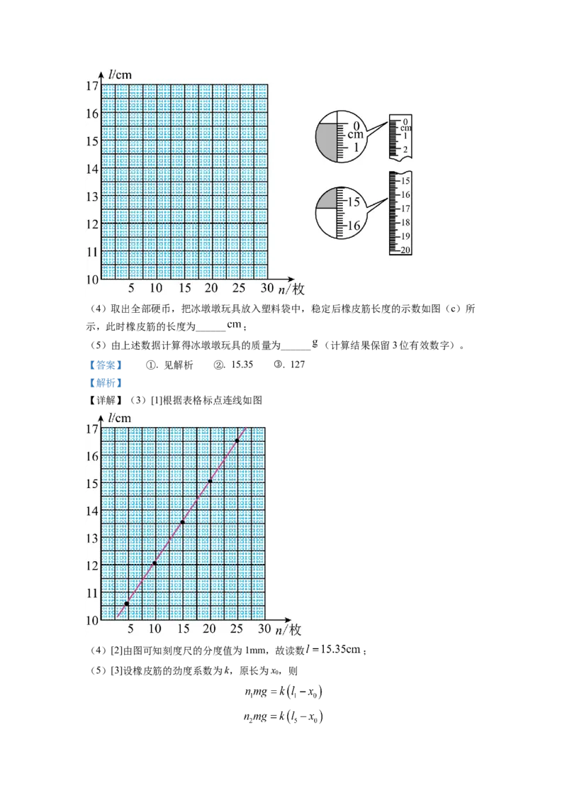 2022年新高考湖南物理高考真题（解析版）_全国卷+地方卷_4.物理_1.物理高考真题试卷_2022年高考-物理_2022年湖南卷-物理
