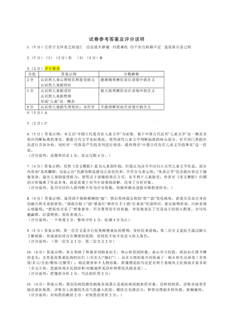 2020年上海高考语文真题试卷（PDF版）_全国卷+地方卷_1.语文_1.语文高考真题试卷_2008-2020年_地方卷_上海高考语文真题2000-2020_2020-2004上海高考语文PDF版（赠送）