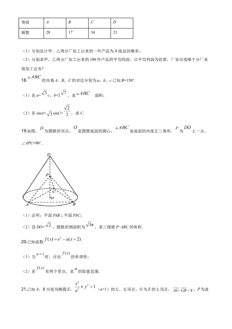 2020年广东高考（文科）数学试题及答案_全国卷+地方卷_2.数学_1.数学高考真题试卷_2008-2020年_地方卷_广东高科数学（理+文）08-22_A4Word版