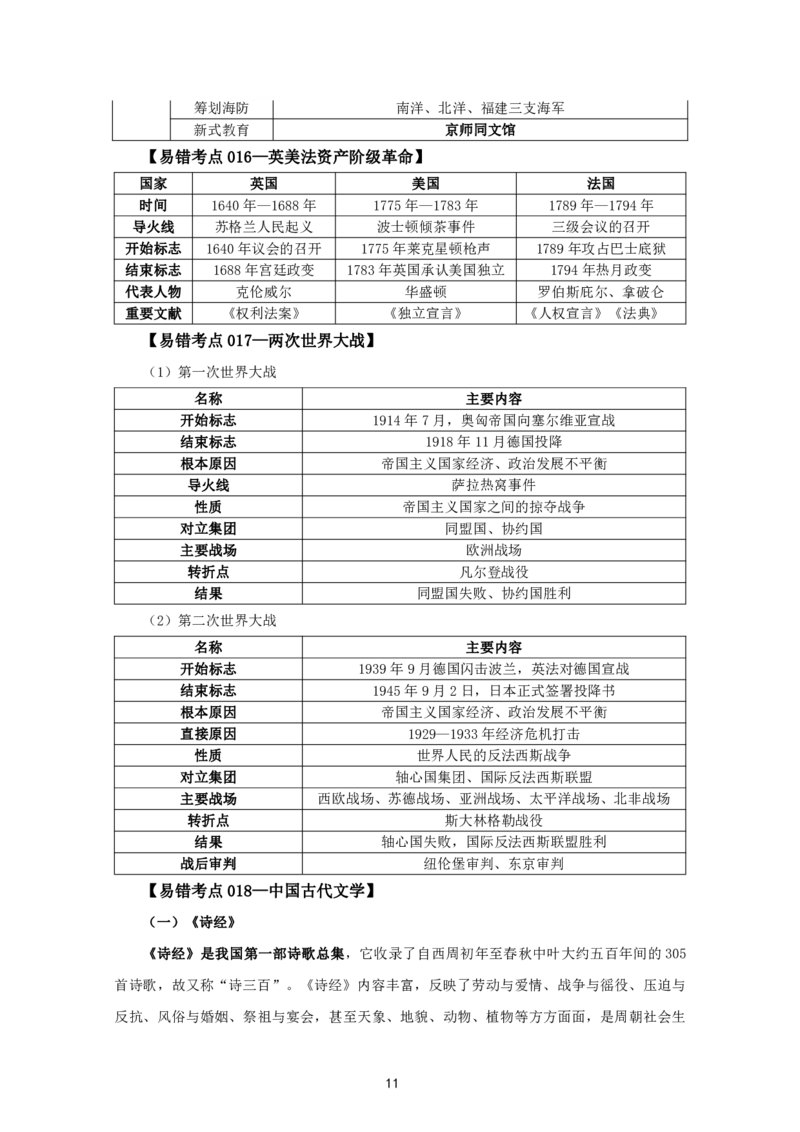 教资笔试中小幼易错考点_教资备考_2026上_小学（科1+科2）_07.常考易错题汇总