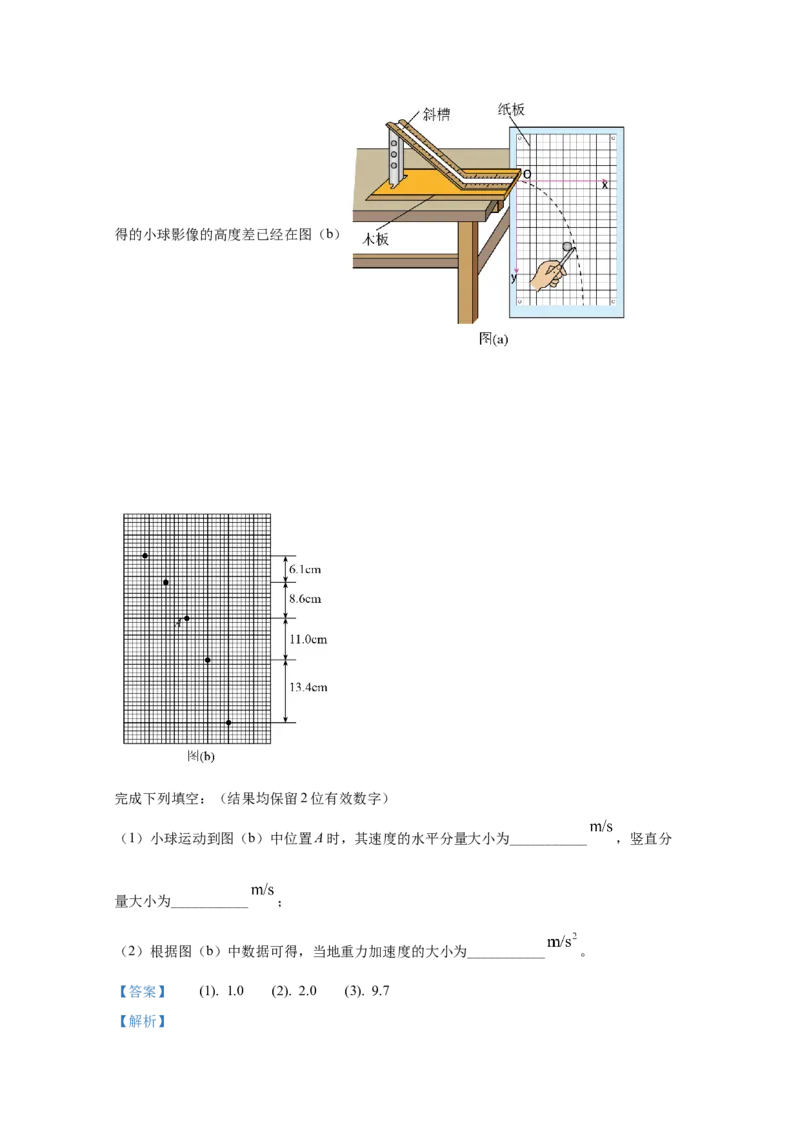 2021年全国统一高考物理试卷（新课标Ⅰ）（解析版）_全国卷+地方卷_4.物理_1.物理高考真题试卷_2021年高考-物理_2021全国高考乙卷物理