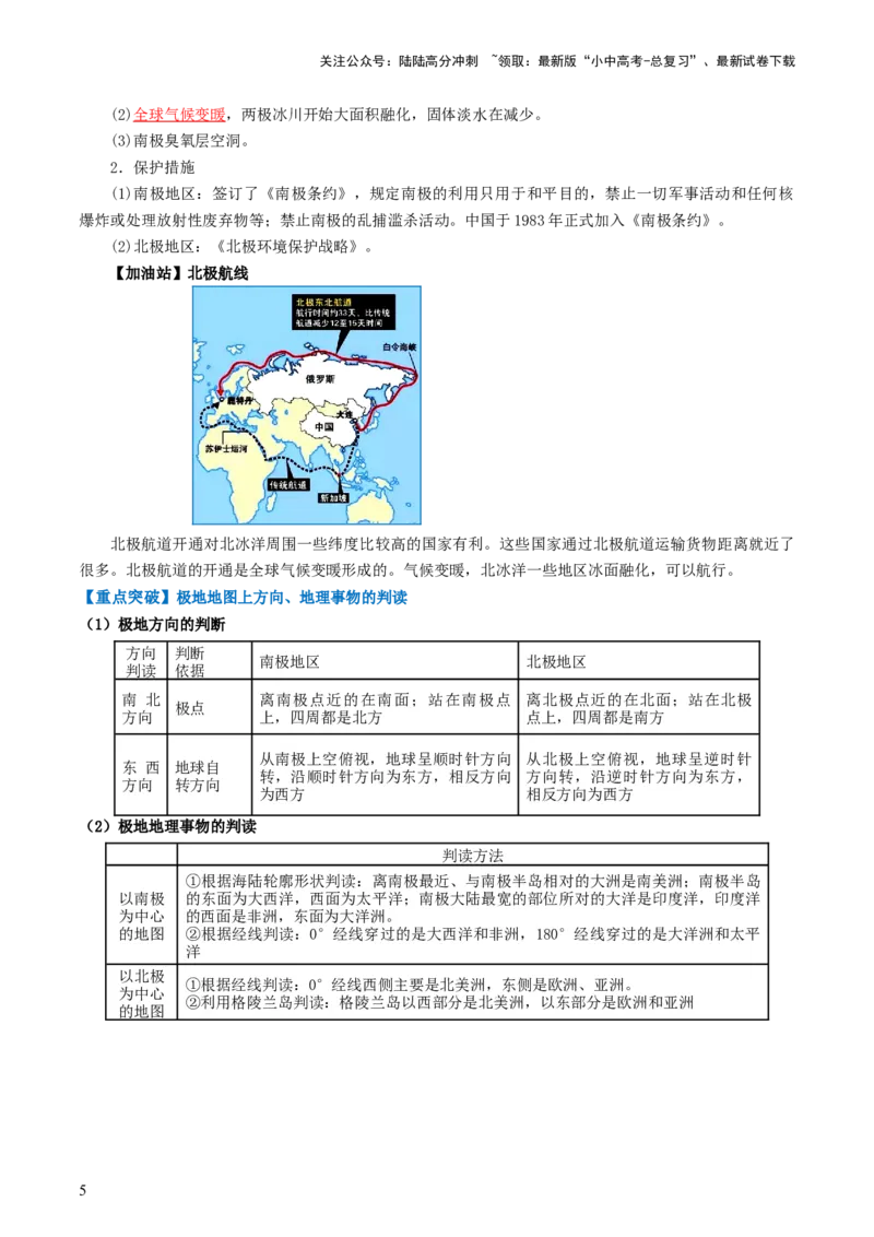 专题11撒哈拉以南的非洲和极地地区（背记帮）-备战2024年中考地理一轮复习考点帮（全国通用）（答案版）_02中考总复习（2026版更新中）_09-地理-中考总复习_2024年中考复习资料_一轮复习