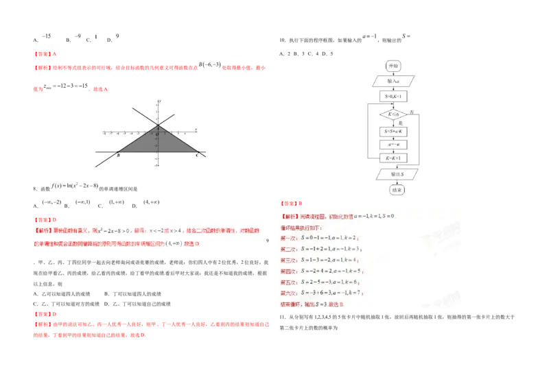 2017年海南省高考数学试题及答案（文科）_全国卷+地方卷_2.数学_1.数学高考真题试卷_2008-2020年_地方卷_海南高考数学08-22_A3word版_答案版