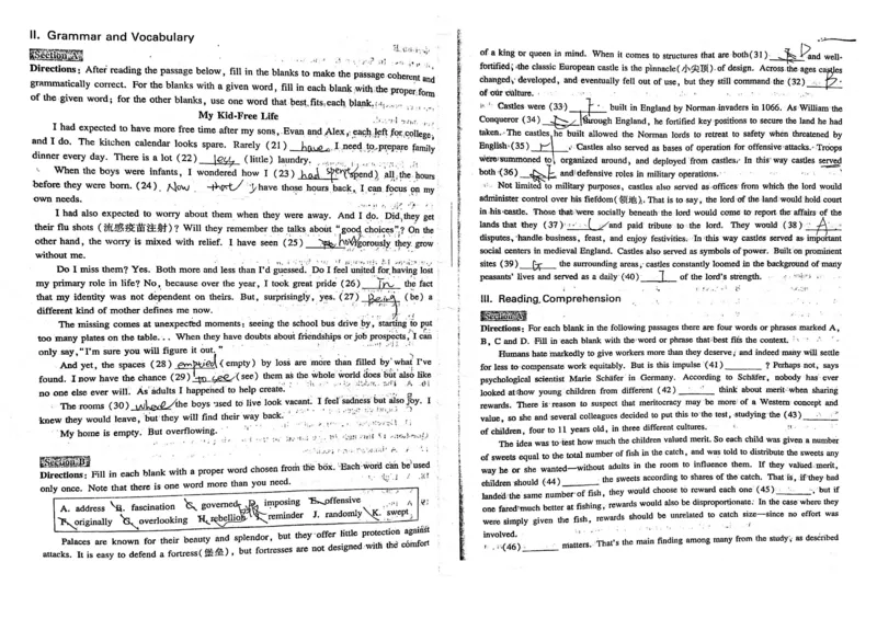 2018年1月上海英语高考（春考）试卷（非官方答案）_全国卷+地方卷_3.英语_1.英语高考真题试卷_2008-2020年_地方卷_上海高考英语真题04-19_17-19上海春考卷及听力_2018年上海高考春考