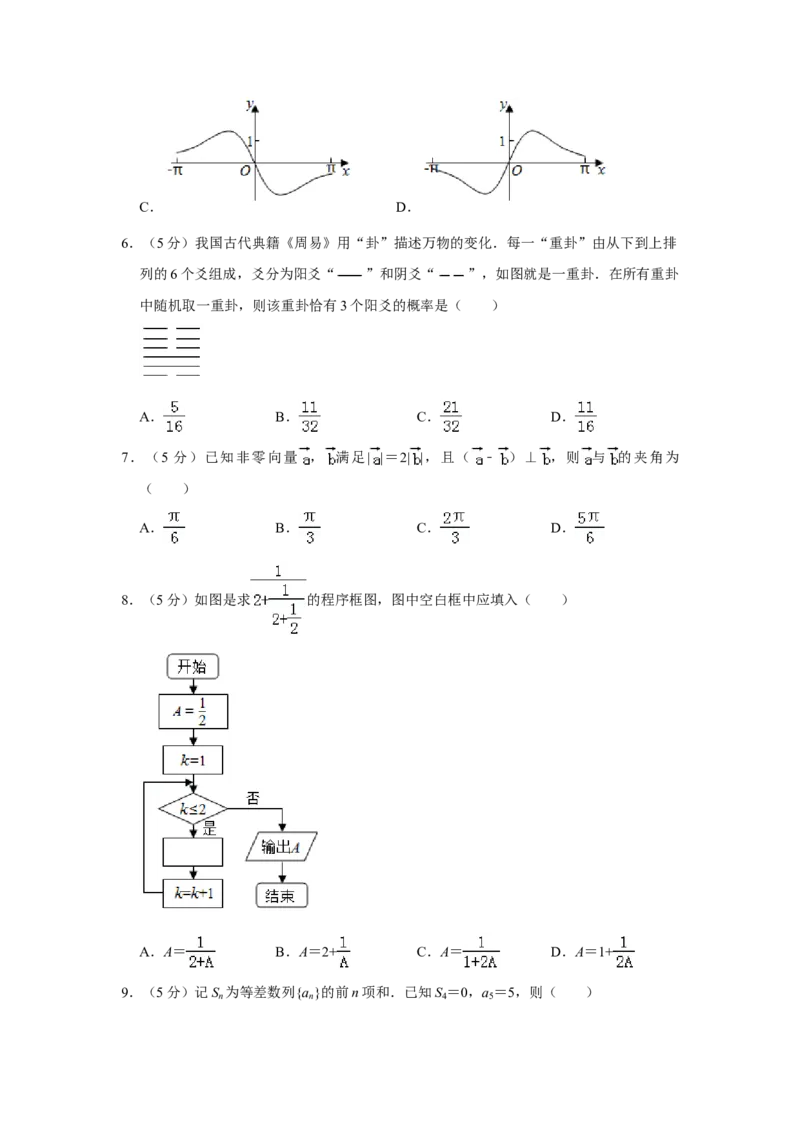 2019年全国统一高考数学试卷（理科）（新课标Ⅰ）（解析版）_全国卷+地方卷_2.数学_1.数学高考真题试卷_2008-2020年_全国卷_全国1卷（2008-2022）_高考数学（理科）（新课标ⅰ）_A4word版