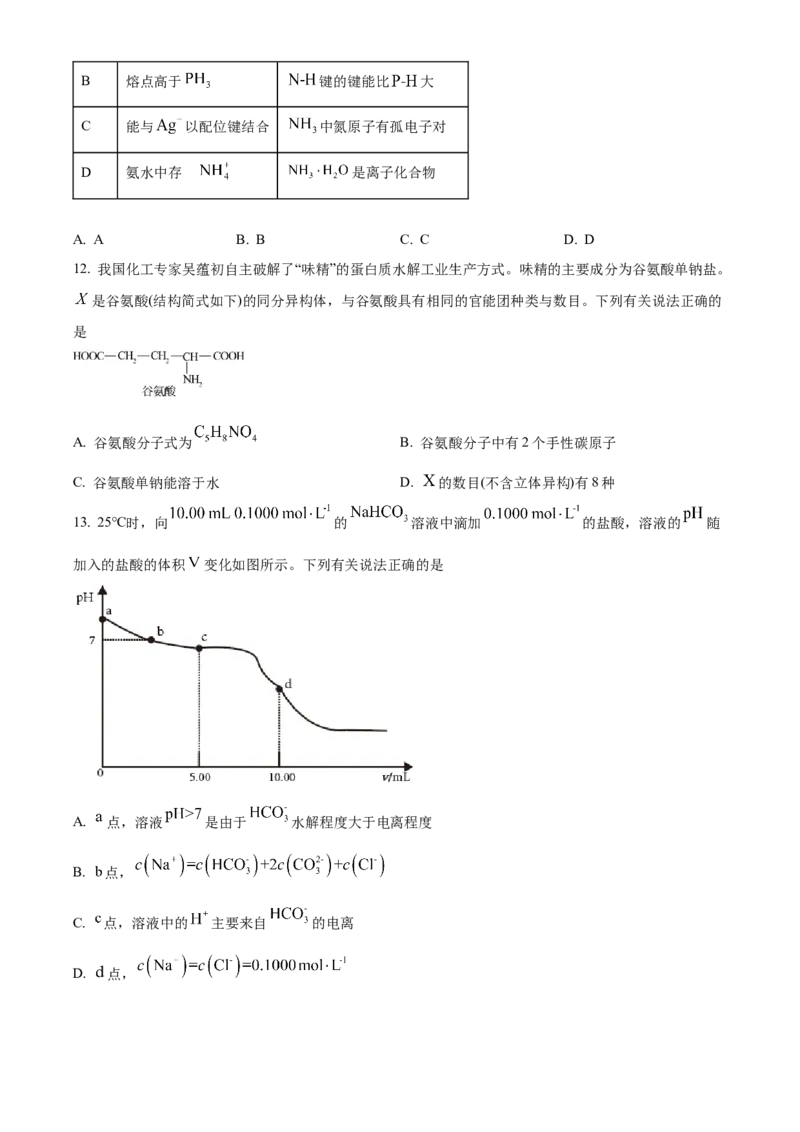 2021年新高考海南化学高考真题（原卷版）_全国卷+地方卷_5.化学_1.化学高考真题试卷_2021年高考-化学_2021年新高考海南化学