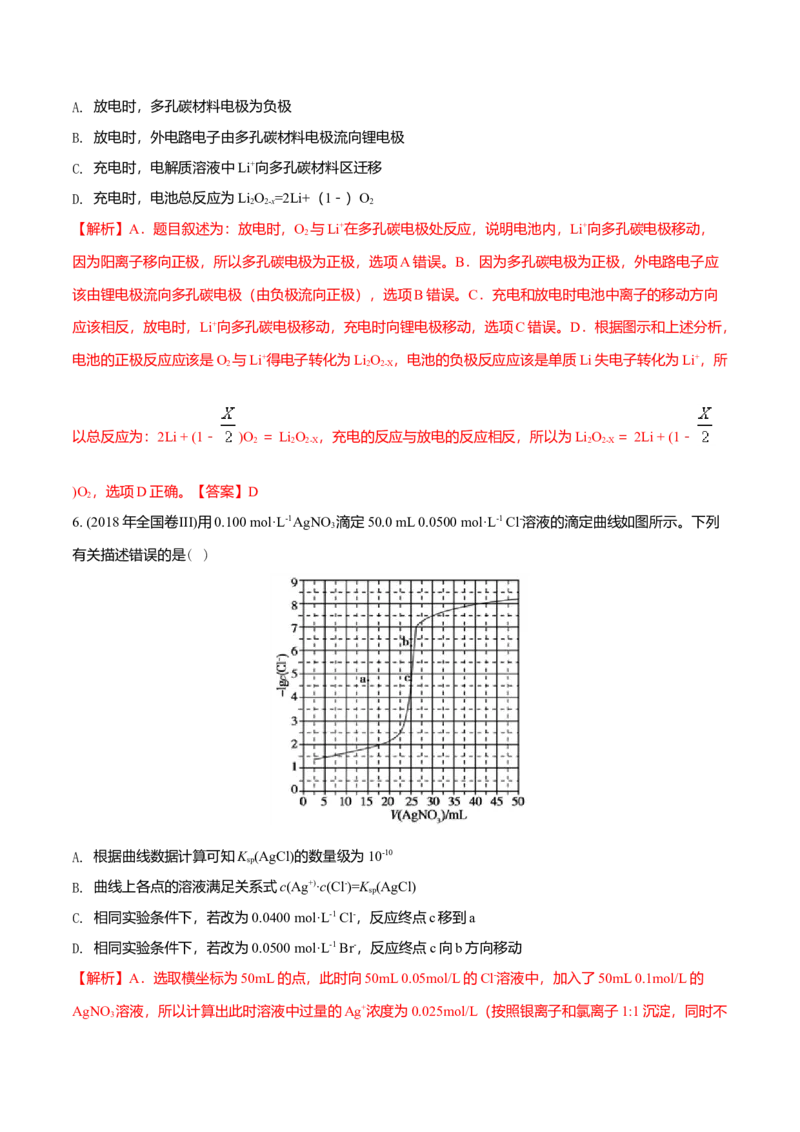 2018年高考新课标全国3卷理综化学及答案_全国卷+地方卷_5.化学_1.化学高考真题试卷_2008-2020年_地方卷_四川高考化学2008-2020