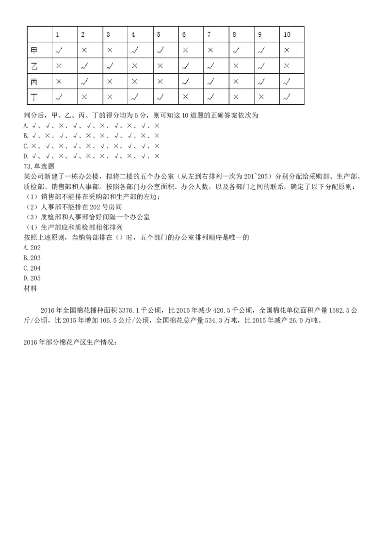 2017年2月湖南省衡阳市蒸湘区事业单位招聘考试《职业能力倾向测验》题（部分）（网友回忆版）_26事业职测+综合_闲鱼2026事业单位职测+综合_职测+综合真题合集ABCDE_A类-综合管理