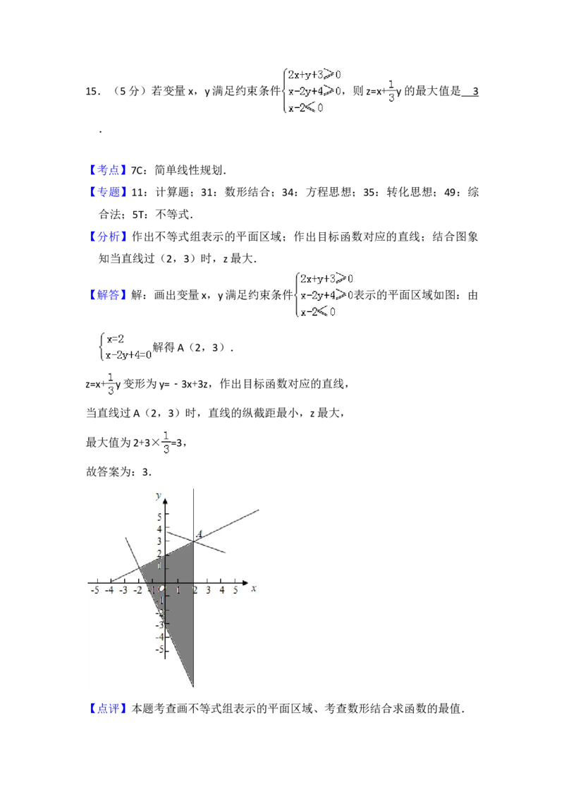 2018年全国统一高考数学试卷（文科）（新课标Ⅲ）（解析版）_全国卷+地方卷_2.数学_1.数学高考真题试卷_2008-2020年_地方卷_云南高考数学16-22_全国统一高考数学（文科）（新课标ⅲ）_887