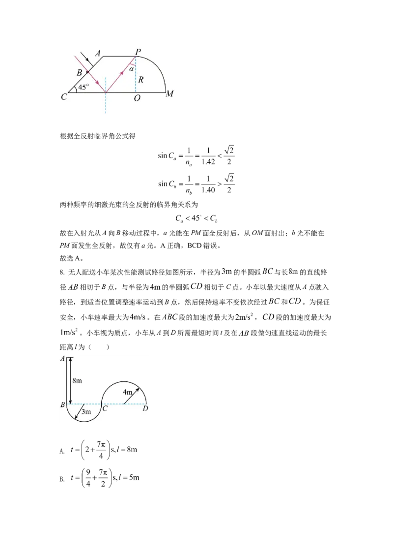 2022年全国统一高考山东卷物理试题（解析版）_全国卷+地方卷_4.物理_1.物理高考真题试卷_2022年高考-物理_2022年山东卷-物理