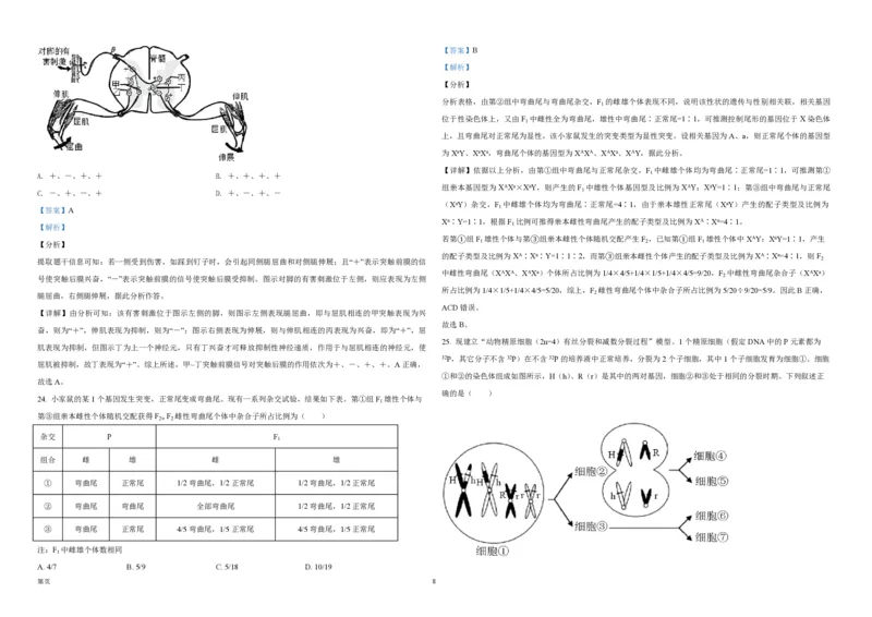 2021年浙江省高考生物1月（解析版）_全国卷+地方卷_6.生物_1.生物高考真题试卷_2008-2020年_地方卷_浙江高考生物08-21_A3word版_PDF版（赠送）