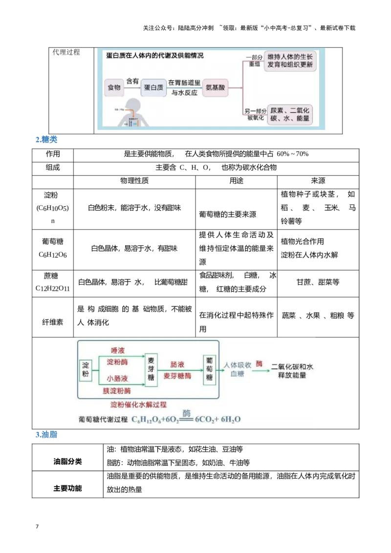 专题10燃料及其应用&nbsp;化学与生活（原卷版）_02中考总复习（2026版更新中）_05-化学-中考总复习_2024年中考复习资料_一轮复习资料_完口袋书2024年中考化学一轮复习知识清单