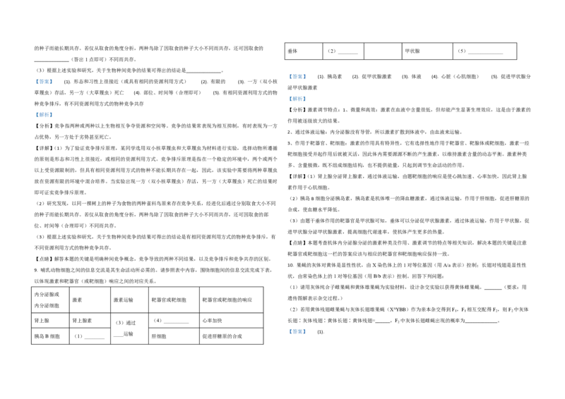 2021年全国统一高考生物试卷（新课标Ⅰ）（解析版）_全国卷+地方卷_6.生物_1.生物高考真题试卷_2008-2020年_全国卷_全国统一高考生物（新课标ⅰ）08-21_A3word版_PDF版（赠送）