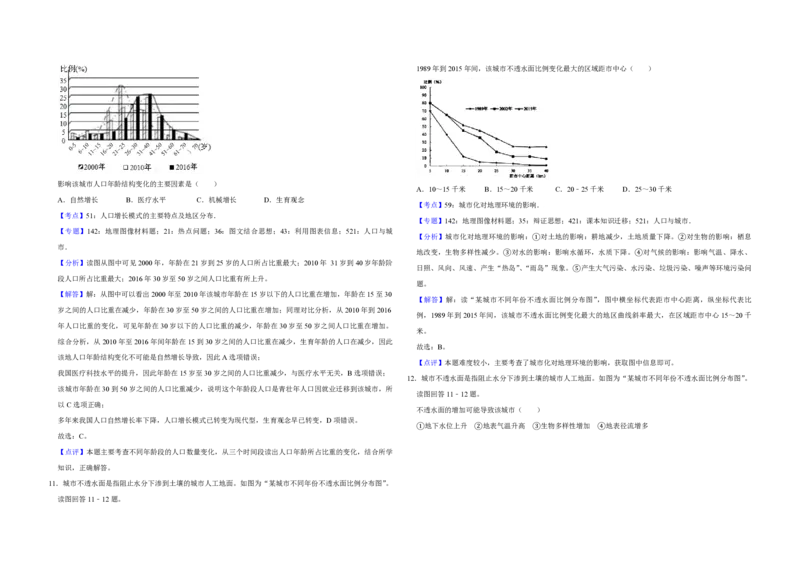2019年江苏省高考地理试卷解析版_全国卷+地方卷_8.地理_1.地理高考真题试卷_2008-2020年_地方卷_江苏高考地理08-21_A3word版_PDF版（赠送）