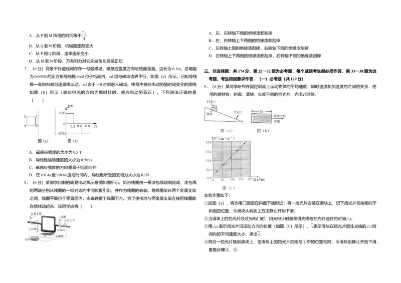 2017年全国统一高考物理试卷（新课标Ⅱ）（原卷版）_全国卷+地方卷_4.物理_1.物理高考真题试卷_2008-2020年_全国卷物理_全国统一高考物理（新课标ⅱ）08-21_A3word版