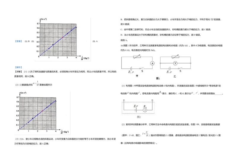 2020年北京市高考物理试卷（解析版）_全国卷+地方卷_4.物理_1.物理高考真题试卷_2008-2020年_地方卷_北京高考物理08-21_A3word版