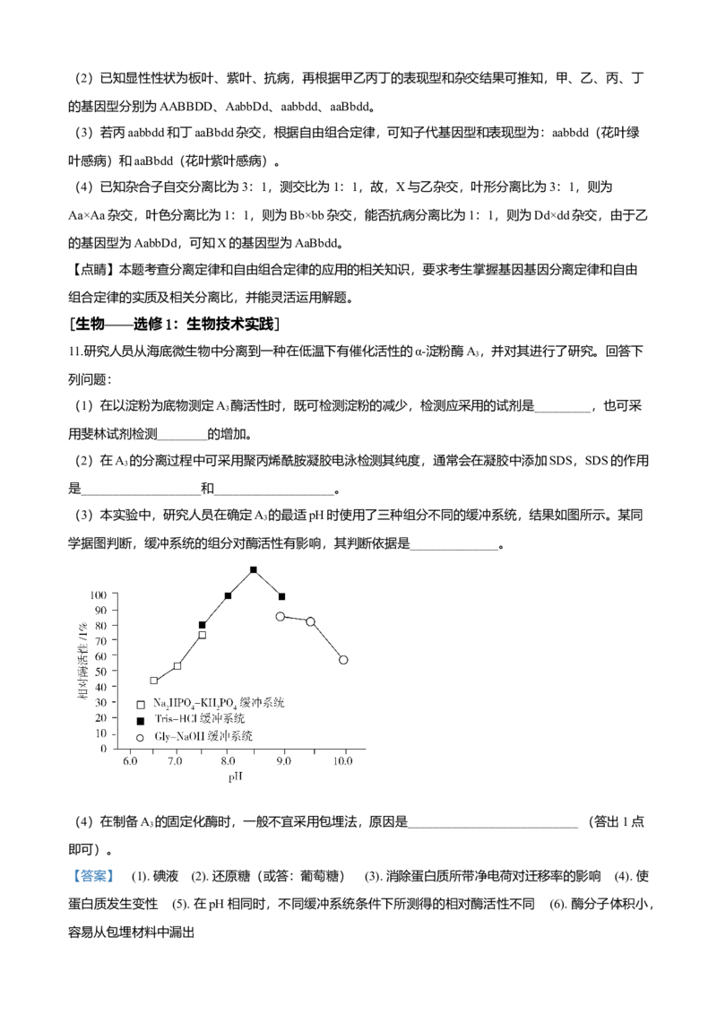 2020年高考重庆高考理综生物试题答案word版_全国卷+地方卷_6.生物_1.生物高考真题试卷_2008-2020年_地方卷_重庆高考生物08-20